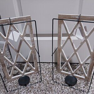 Set of two candle wall scones